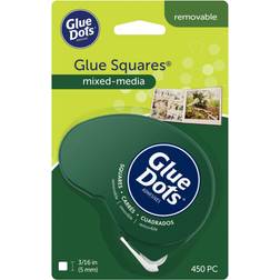 Removable Squares .1875 inches 450/Pkg Glue Dots Non-Refillable Runner