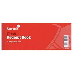 Silvine Receipt Book with Counterfoil 80x202mm Pack