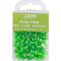 Jam Paper Colorful Standard Push Pins, 100ct.