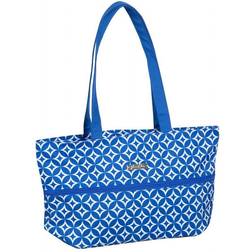 Jenni Chan Stars Expandable Tote Blue