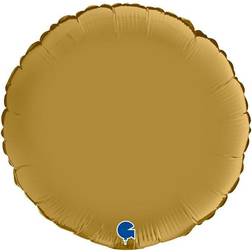 Amscan Loftus International A3-6801 18 in. Gold Sateen Round Satin Luxe HX Balloon