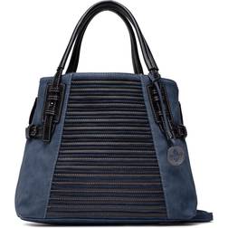 Rieker H1083-12 Grab Strips Blue Black Womens Handbag