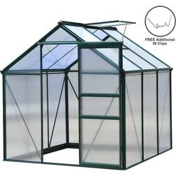 Greenhouse Polycarbonate 6ftx6ft Green