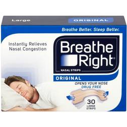 Breathe Right Nasal Strips Tan Large 30's x8