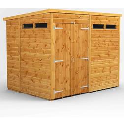 power Sheds 8 Double Door Pent Shiplap Dip Treated Security Shed (Building Area )