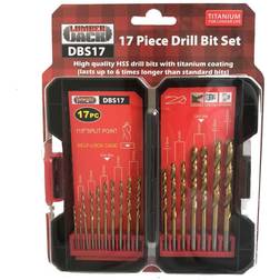 Lumberjack 17 Piece HSS Metal Masonry Drill Bit Set