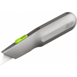 Slice 10491 Auto-Retractable Metal-Handle Utility Knife Grey/Green