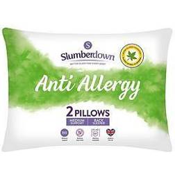 Slumberdown Anti Allergy Medium Support Bed Pillow (74x48cm)