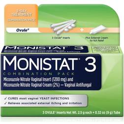 Monistat 3-Day Treatment Vaginal Insert Cream Pack