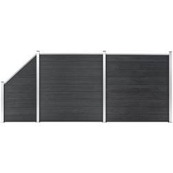 vidaXL WPC Fence Set 2 Square