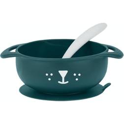 Babymoov Silicone Bowl & Spoon Set-Dog