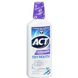 ACT Dry Mouth Anticavity Fluoride Mouthwash with Xylitol Alcohol Soothing