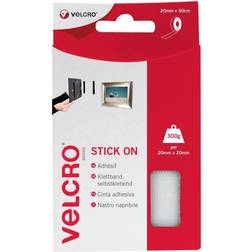 Stax VELCROÂ® Brand Stick On Tape 20mm 50cm