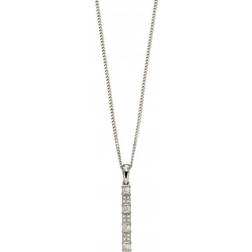 Elements 9ct Baguette Bar Pendant GP2251