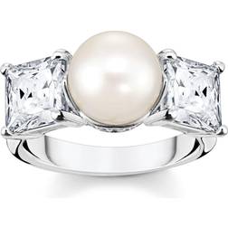 Thomas Sabo Glam & Soul Ring - Silver/Pearl/Transparent