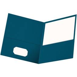 Oxford Twin Pocket Folders 25/Pkg-Blue, Letter