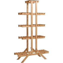 vidaXL Plant Stand 32.7"x9.8"x55.9" Firwood