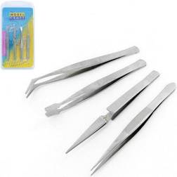 Modelcraft 4 Pce Stainless Steel Tweezers Set