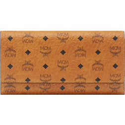 MCM Visetos Original Trifold Wallet - Cognac