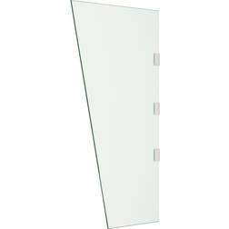 vidaXL Transparent Side Panel for Door Canopy Transparent Tempered Glass