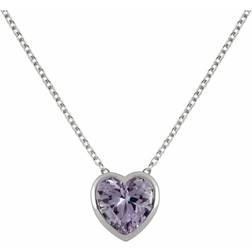 Radley Heart Necklace - Silver/Amethyst