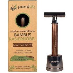 Pandoo Säkerhetsrakhyvel med smalt bambuskaft