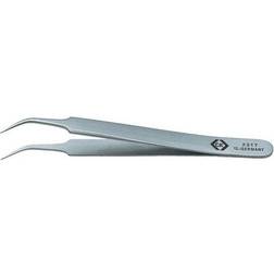 C.K 105 mm, Stainless Steel, Bent; Fine, Tweezers