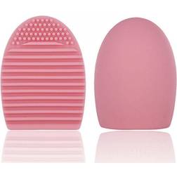 Envie Silicone Egg Sponge Scrubber Make-Up Brush Cleaner Pink