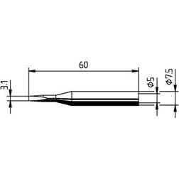 Ersa 1 Chisel Soldering Iron Tip for use with Multitip C25