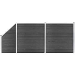 vidaXL Fence Panel Set wpc 446x