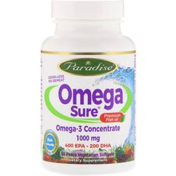 Paradise Herbs Omega Sure Omega-3 Concentrate 60 pcs