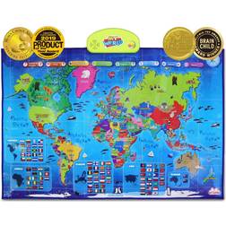 Best Learning Iposter My World Interactive Map Educational Talking Toy For Kids