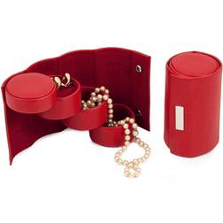 Bey-Berk Swivel Jewelry Roll, Women's, Red