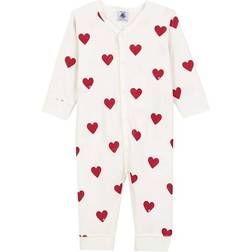 Petit Bateau Heart Footless Sleepsuit