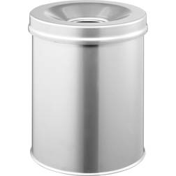 Durable WASTE BASKET SAFE Metal Round