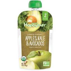 Happy Baby Clearly Crafted Stage 2 Organic Food Apples Kale & Avocados 4 oz