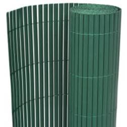 vidaXL Double-Sided Garden Fence Green Porch Blind