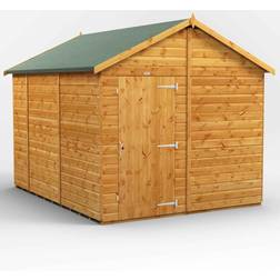 power 10x8, Single Apex Windowless Garden Shed (Building Area )