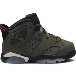 Nike Air Jordan 6 Retro TD - Medium Olive/Black/Sail/Univeristy Red