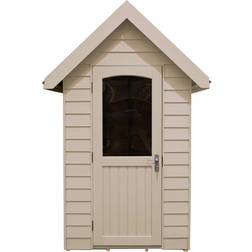 Forest Garden 6 Apex Redwood Overlap Retreat Shed Cream (Building Area )