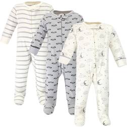 Touched By Nature 3-Pack Mr Moon Organic Cotton Sleep 'n Plays Cream Cream