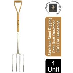 Kent & Stowe Stainless Steel Digging Fork Rust Resistant FSC