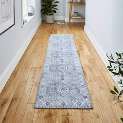 Think Rugs Silver Topaz G4705 Chenille Silver