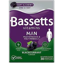 Bassetts Vitamins Man Blackcurrant Flavour 30 Pastilles