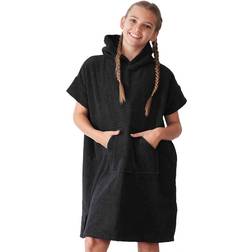 Towel City Childrens/Kids Hooded Towel (10-13 Years) (Black)