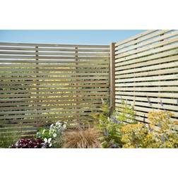 Forest Garden Single Slatted Fence Panel 1800