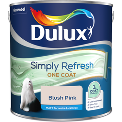 Dulux Simply Refresh One Coat Wall Paint, Ceiling Paint Pink 2.5L