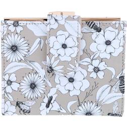 Buxton Bees & Flowers Lexington Bifold Wallet with Coin Pocket