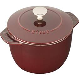 Staub 1.5 Qt. Enameled Petite French In Grenadine Grenadine with lid