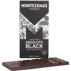 Montezuma´s Absolute Black 100% Cocoa Dark Chocolate GlutenFree Vegan 90g Bar